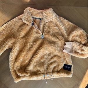 Calvin Klein Performance fuzzy half zip pull over S